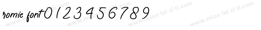 romie font 0 1 2 3 4 5 6 7 8 9字体转换